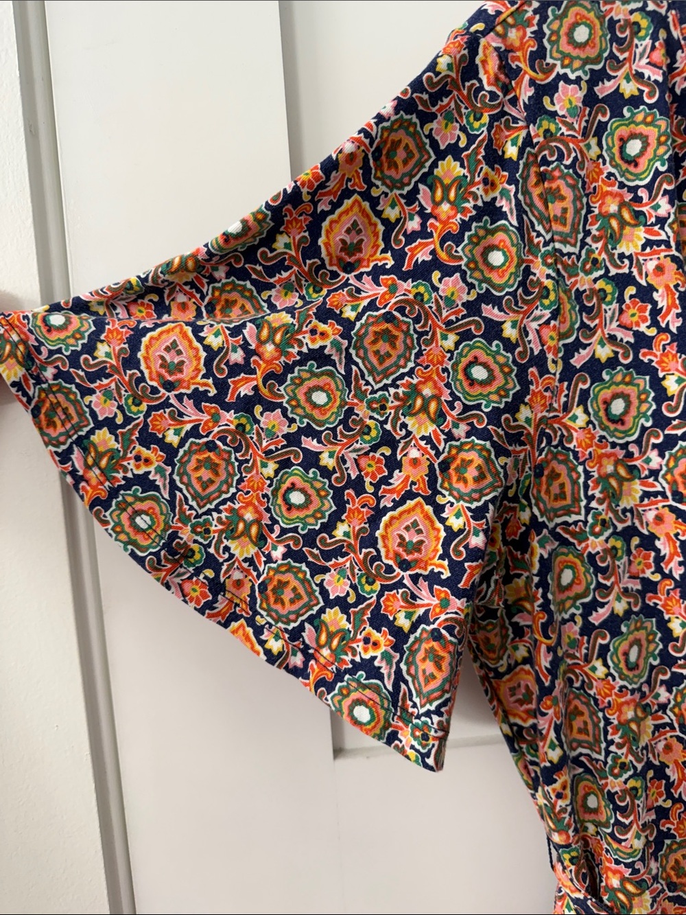 Boden Maxi Dress with Navy Placket - Picture 8 of 14